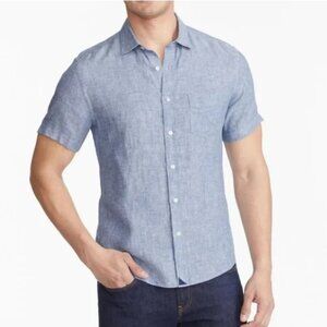 UNTUCKit 100% Linen Valente Wrinkle-Resistant Short Sleeve Button Down Shirt 2XL